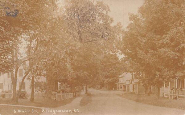 Bridgewater Vermont Main Street Real Photo Vintage Postcard AA76753