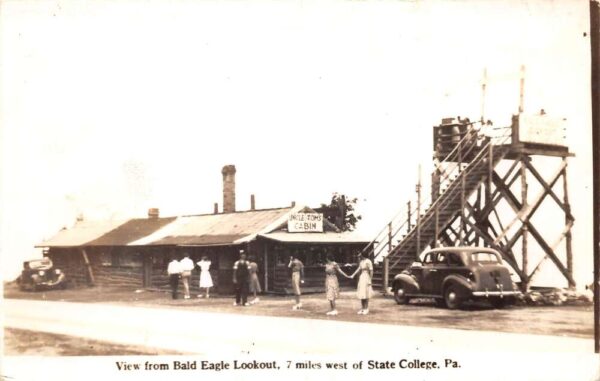 State College Pennsylvania Bald Eagle Lookout Real Photo Postcard AA76756