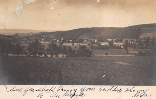 Fort Hill Pennsylvania Effort Scenic View Real Photo Vintage Postcard AA76764