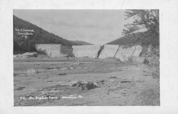 Austin Pennsylvania The Baylees Dam Scenic View Vintage Postcard AA76781