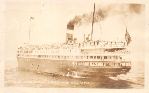 Duluth Minnesota SS Noronic Steamer Real Photo Vintage Postcard AA76803