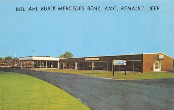 Lima Ohio Bill Ahl Buick Mercedes Benz Car Dealership Vintage Postcard AA76816