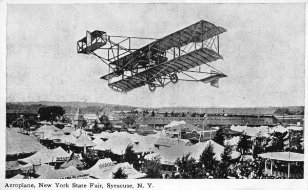 Syracuse New York State Fair Aeroplane Vintage Postcard AA76818