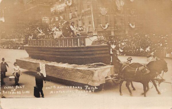 Philadelphia Pennsylvania Historical Pageant Parade Float Real Photo PC AA76836