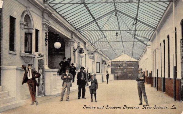 New Orleans Louisiana Tulane and Crescent Theatres Vintage Postcard AA76859