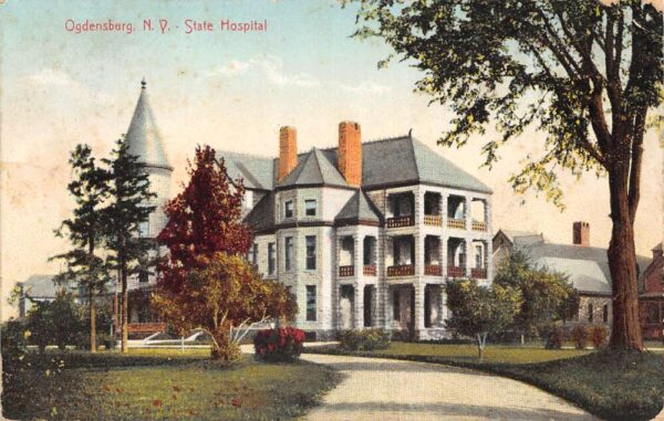 Ogdensburg New York State Hospital Vintage Postcard AA76865