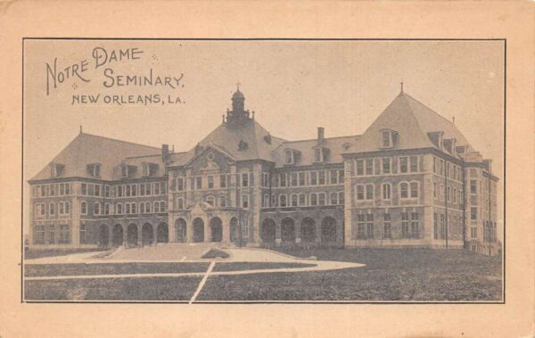 New Orleans Louisiana Notre Dame Seminary Vintage Postcard AA76875