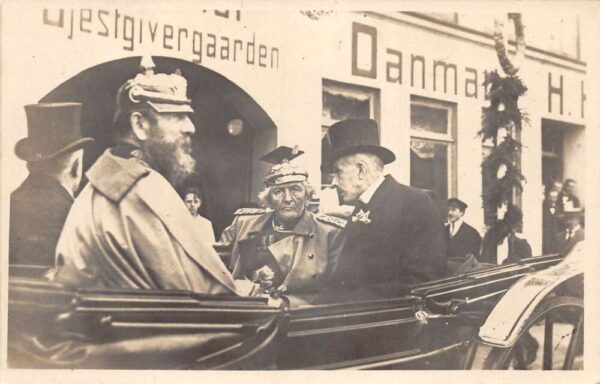 King Christian X of Denmark? Military Parade Real Photo Postcard AA77212