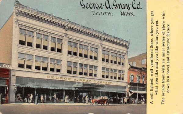 Duluth Minnesota George A Gray Company Vintage Postcard AA77304