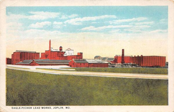 Joplin Missouri Eagle Picher Lead Works Factory Vintage Postcard AA79467