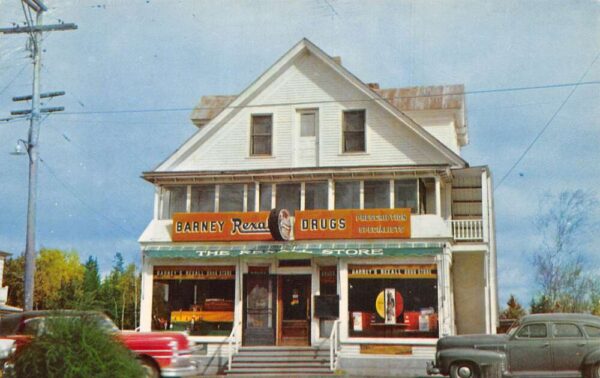 Jackman Maine Barney Rexall Drug Store Vintage Postcard AA79475