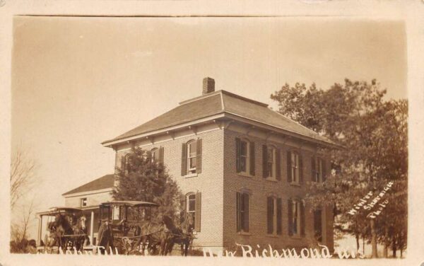 New Richmond Wisconsin John Till Residence Real Photo Vintage Postcard AA79584