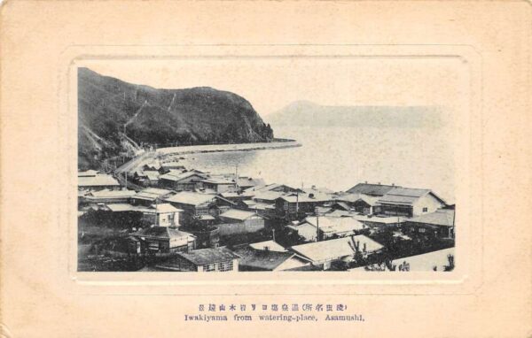 Iwakiyama Japan from Watering Place Asamushi Birds Eye View Postcard AA93430