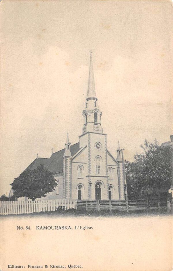 Kamouraska Quebec Canada Church Vintage Postcard AA93446