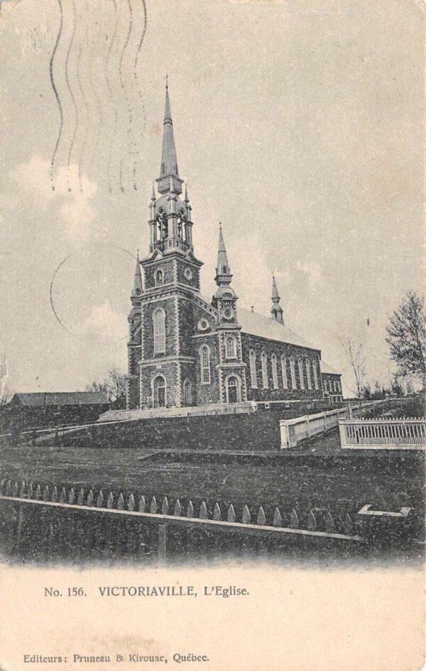 Victoriaville Quebec Canada Church Vintage Postcard AA93447