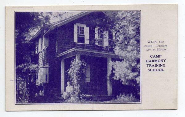 Hooversville Pennsylvania Camp Harmony Training School Cottage Postcard AA93460