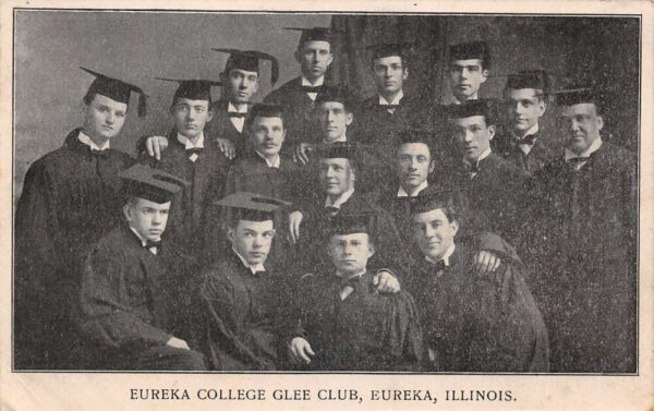 Eureka Illinois Eureka College Glee Club Vintage Postcard AA93486