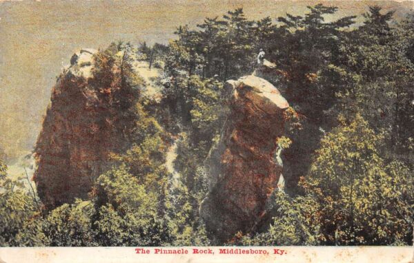 Middlesboro Kentucky The Pinnacle Rock Scenic View Vintage Postcard AA93501