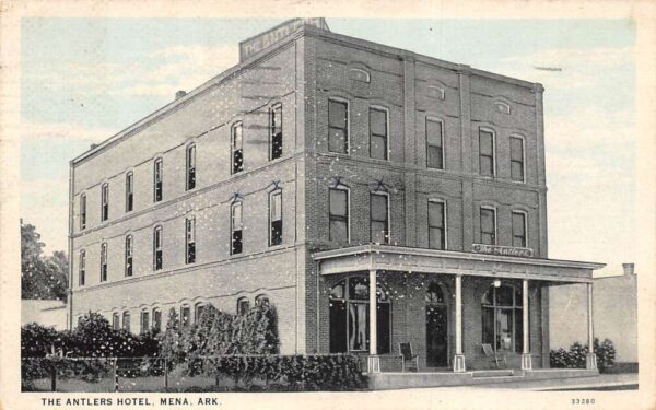 Mena Arkansas The Antlers Hotel Vintage Postcard AA93504