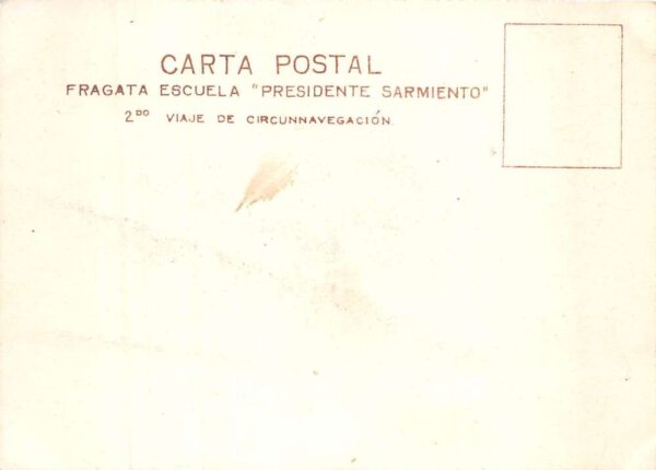 Argentina ARA Presidente Sarmiento Navy Ship Vintage Postcard AA93524 - Image 2