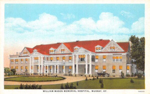 Murray Kentucky William Mason Memorial Hospital Vintage Postcard AA93533