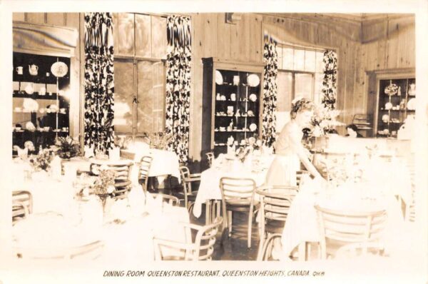 Queenston Heights Canada Queenston Restaurant Dining Room Real Photo PC AA93543