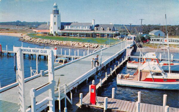 Montauk New York Montauk Yacht Club, Long Island, Vintage Postcard U21952