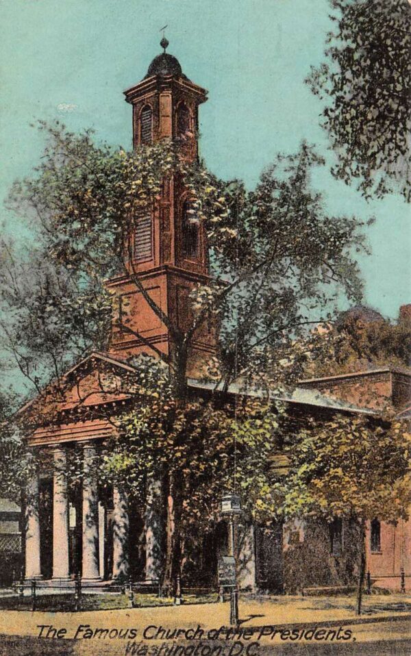 Washington DC St Johns Episcopal Church Vintage Postcard AA93627