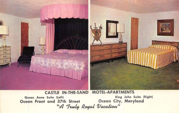 Ocean City Maryland Castle in the Sand Motel Apartments Bedrooms PC AA93639