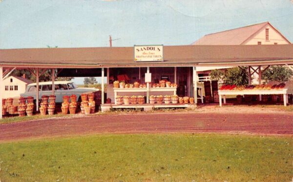 Biglerville Pennsylvania Sandoe's Fruit Market Vintage Postcard AA93642