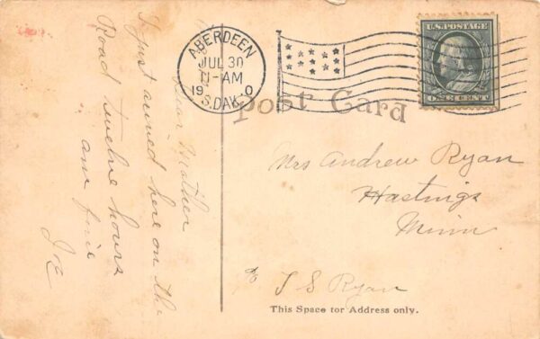 Aberdeen South Dakota Normal School Vintage Postcard AA93648 - Image 2