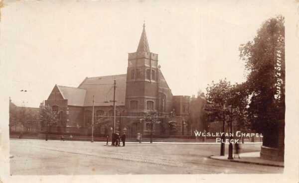 Pleck Walsall England Wesleyan Chapel Real Photo Vintage Postcard AA93681