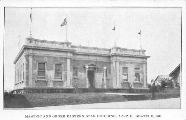 Seattle Washington Masonic and Order Easter Star Building Postcard AA93698