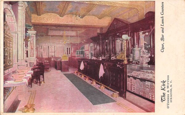 Syracuse New York The Kirk Cigar Shop, Bar & Lunch Counter, PC U22115