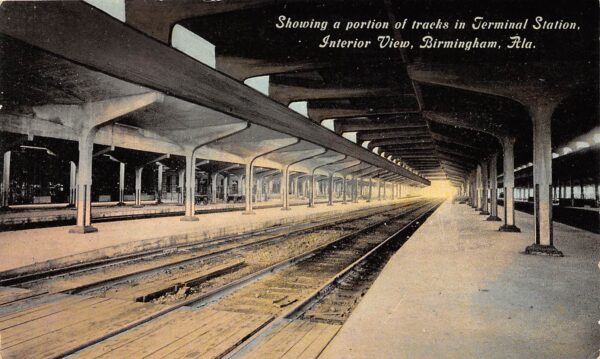 Birmingham Alabama Portion Of Tracks In Terminal Station Vintage PC U22142