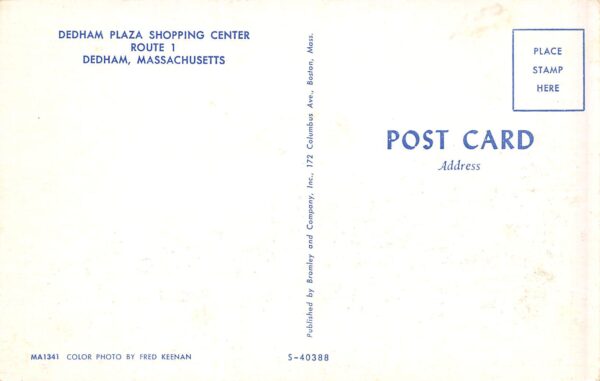 Dedham Massachusetts Dedham Plaza, Rexall Drug Store & Woolworth's, PCU22173 - Image 2