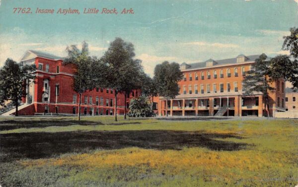 Little Rock Arkansas Insane Asylum and Grounds Vintage Postcard AA93958