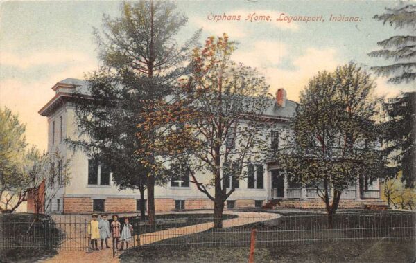 Logansport Indiana Orphans Home Vintage Postcard AA93959