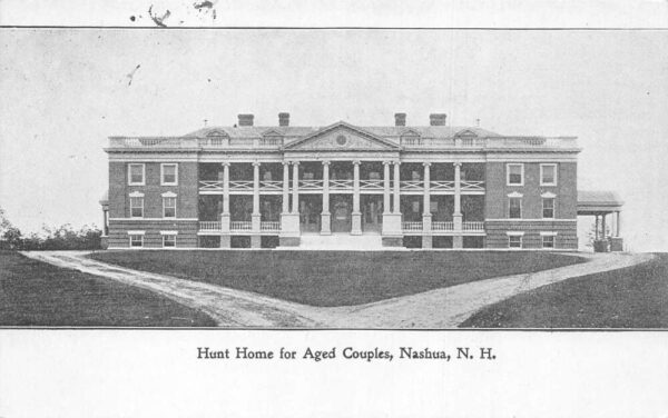 Nashua New Hampshire Hunt Home for Aged Couples Vintage Postcard AA93963