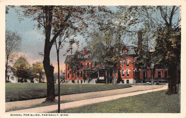 Faribault Minnesota School for Blind Vintage Postcard AA93976