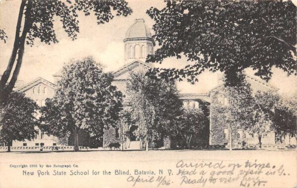 Batavia New York State School for the Blind Vintage Postcard AA93977