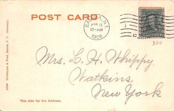 Batavia New York State School for the Blind Vintage Postcard AA93977 - Image 2