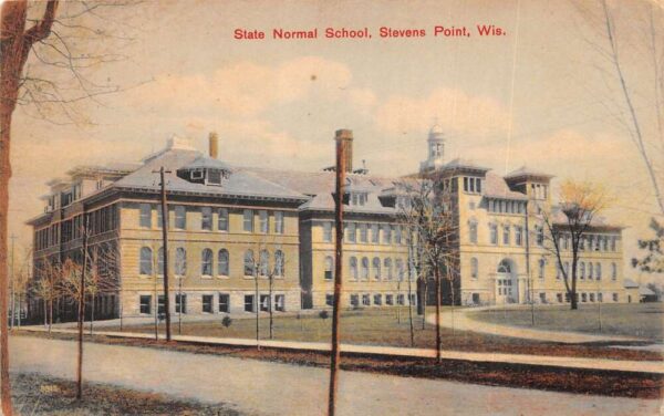 Stevens Point Wisconsin State Normal School Vintage Postcard AA93989