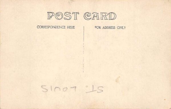 St Louis Missouri Union Station Trolley Street Car Real Photo Postcard AA94609 - Image 2