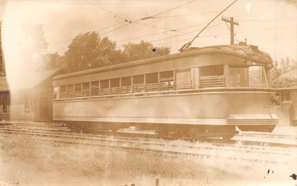 New York Gloversville Johnstown Amsterdam Trolley Real Photo Postcard AA94610