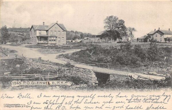 Glenwild New York Scenic View Bridge and Residence Vintage Postcard AA94627