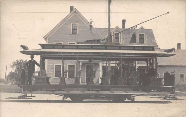 Boston and Maine Trolley Street Car Real Photo Vintage Postcard AA94863