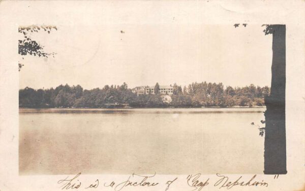 Canton Pennsylvania Camp Nepahwin and Lake Real Photo Postcard AA94876