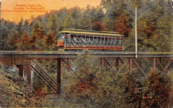 Greenwich Thomson New York Hudson Valley Railway Bridge Vintage Postcard AA94889