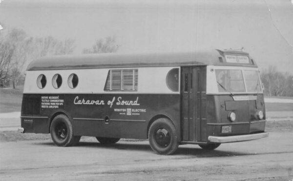 Salt Lake City Utah ZCMI Webster Caravan of Sound Bus Real Photo PC AA95482